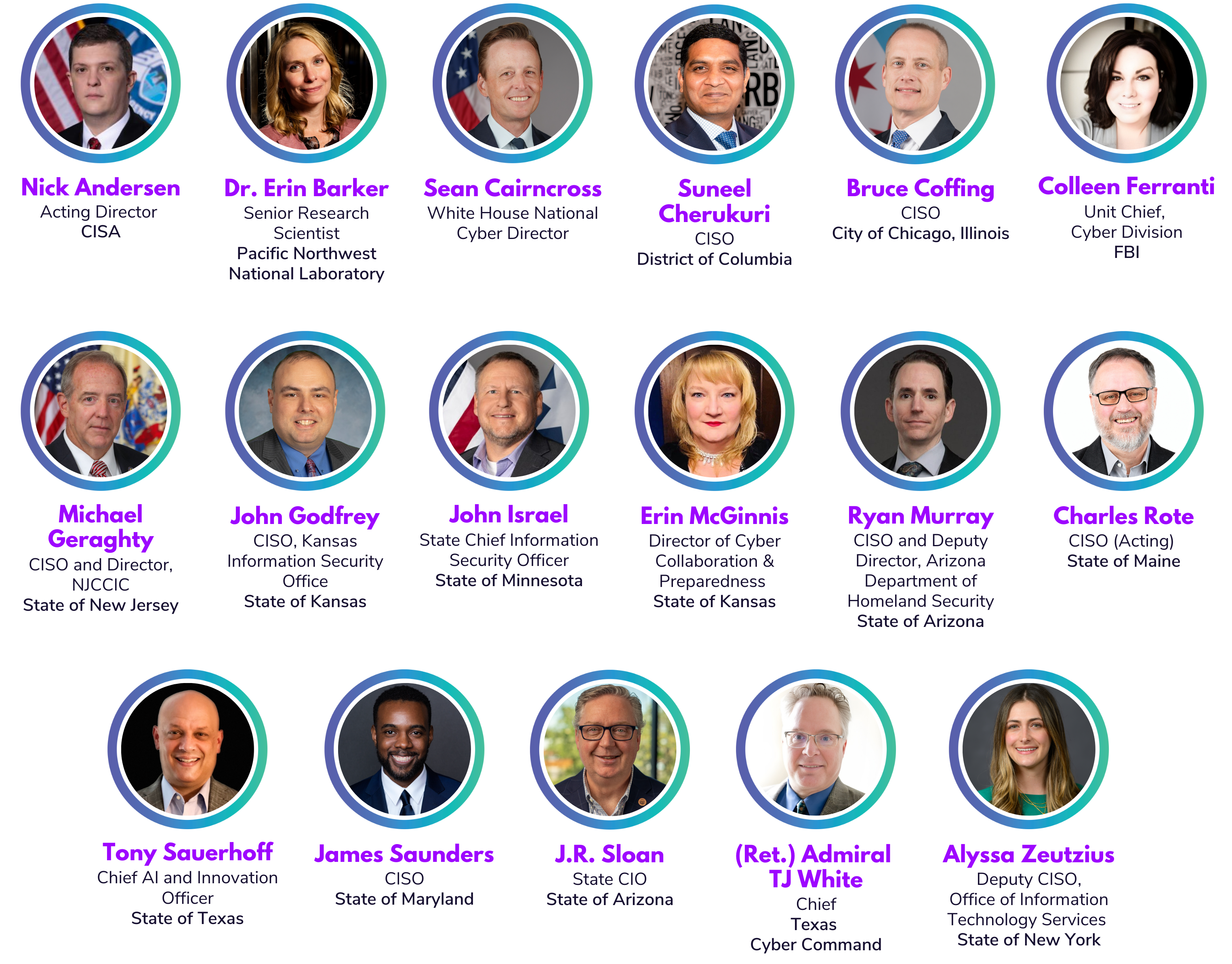 17 confirmed top speakers