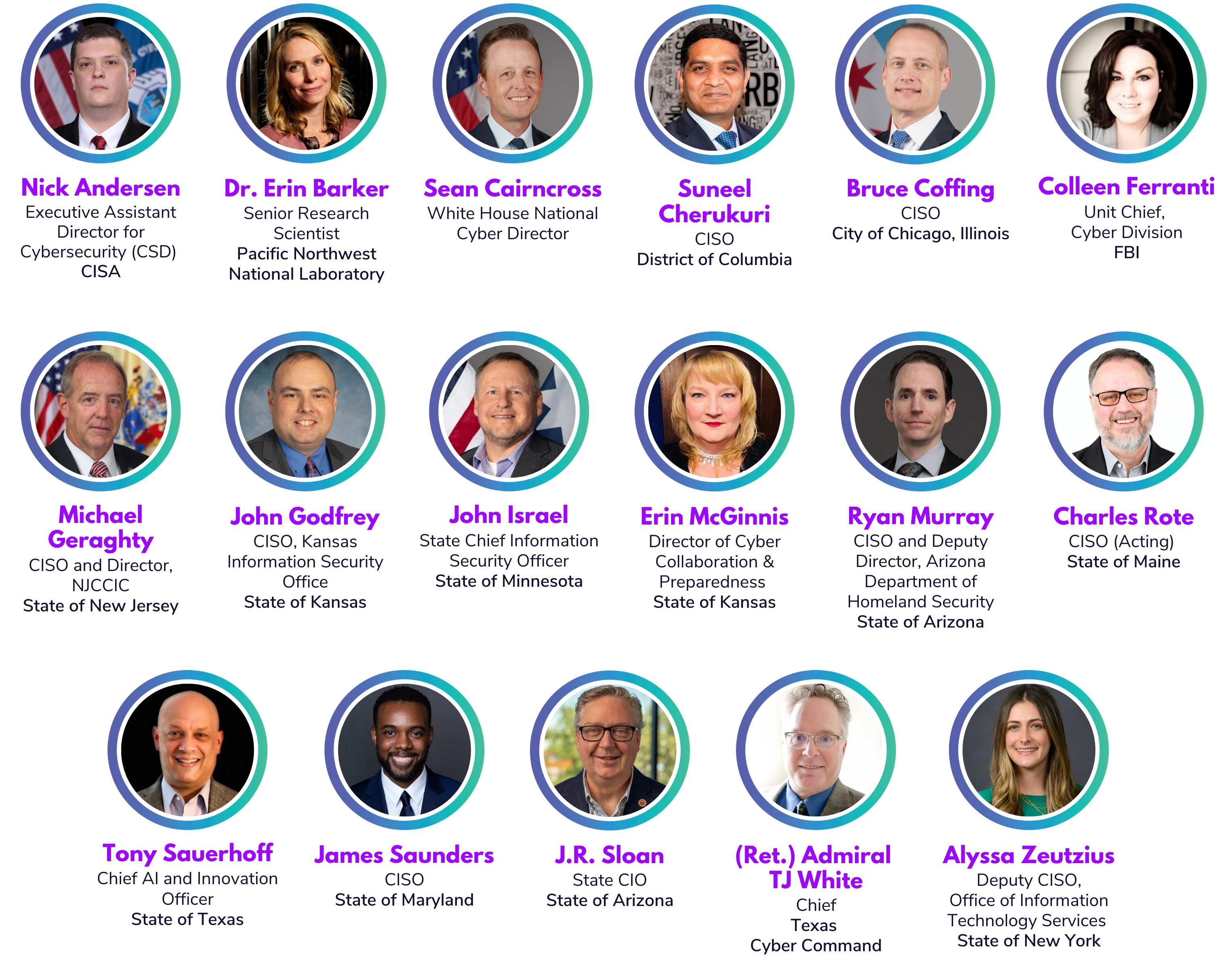 17 confirmed top speakers